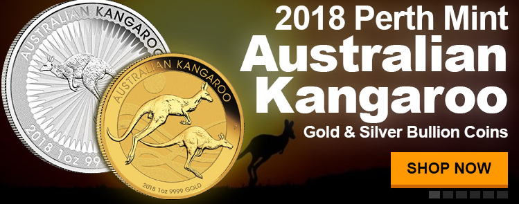 2018 Perth Mint gold and silver kangaroos