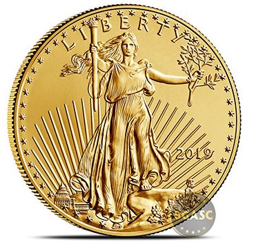 2019 american gold eagle front