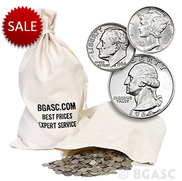 $500 silver dime and quarter bag
