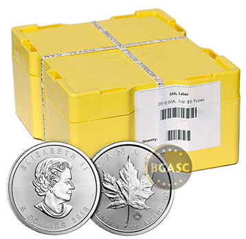 Canadian Mint Monster box of 500 Silver Maple leaf coins