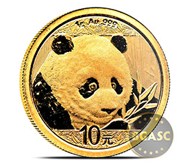 Chinese 1 g gold panda 2018