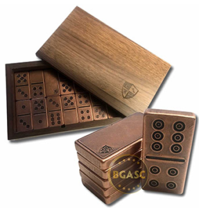 Copper domino set
