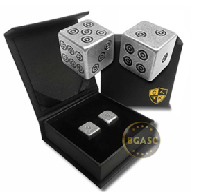 Silver dice viking design