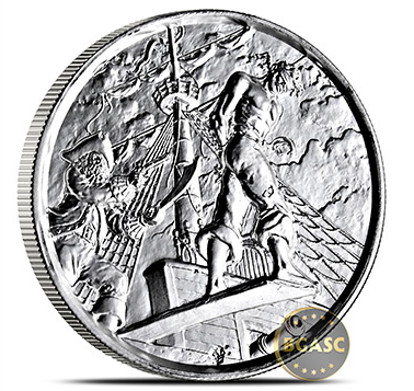 bgasc 2 ounce walk the plant silver round front