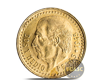 mexican 2.5 peso gold coin bgasc