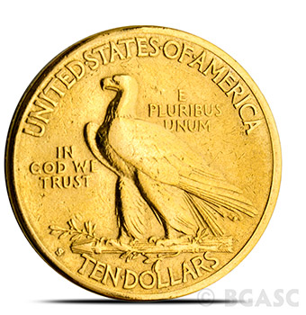 $10 Indian Gold Eagle Back