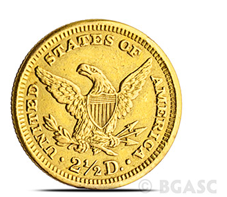 $2.50 Liberty Gold Eagle Back