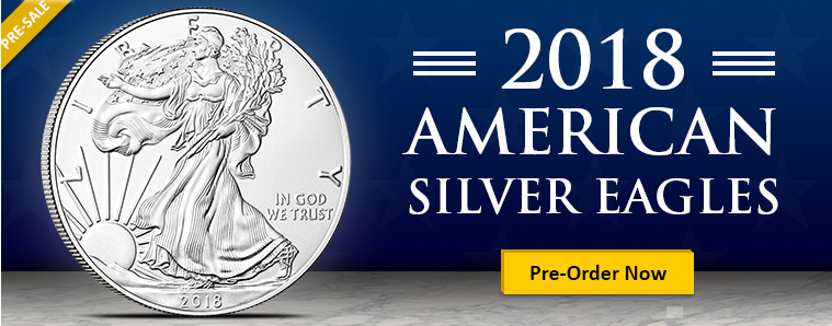 2018 American Silver Eagle pre sale banner