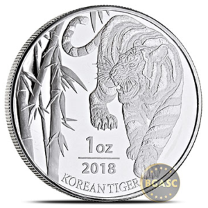 2018 Korean Tiger silver round front