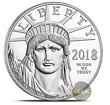 2018 Platinum coin front