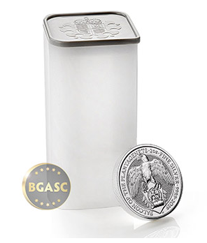 2019 2 oz Silver British Queens Beasts Bullion Coin - The Falcon of the Plantagenets ROLL