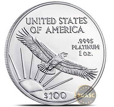 American Platinum Eagle reverse 2016 bgasc