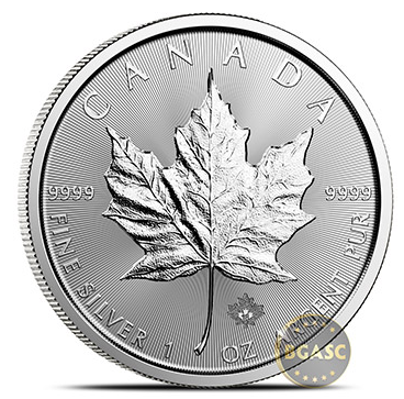 Canadian Mint one ounce silver maple leaf