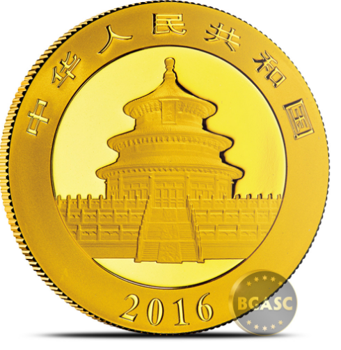 Chinese gold coin 2016 bgasc