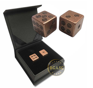 Copper dice viking design