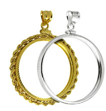 Gold and silver coin bezels