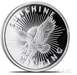 Sunshine minting silver round front