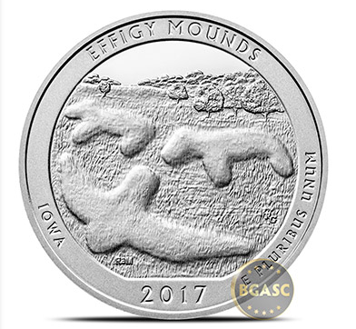 effigy mounds american the beautiful 5 ounce silver coin bgasc